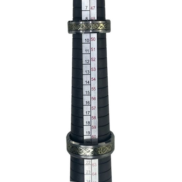 His and Hers Tungsten Carbide Celtic Dragon Bands - Picture 11 of 11